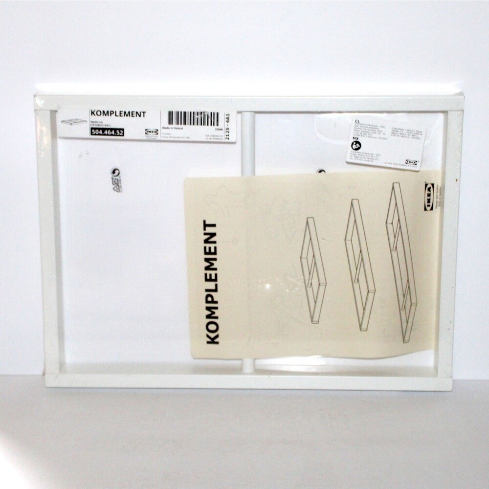 IKEA KOMPLEMENT Clothes Rod PAX Wardrobe white 50 x 35 cm wood 504.464.52